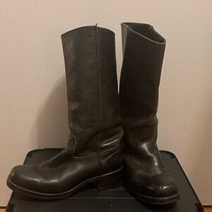 Frye Women's Black Leather Heeled Boots